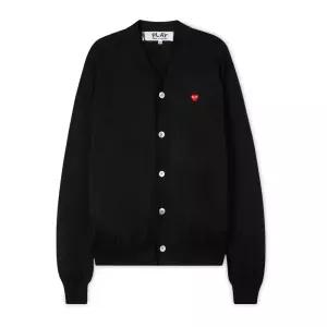 공용 하트 와펜 블랙 가디건 AZ N054 051 1