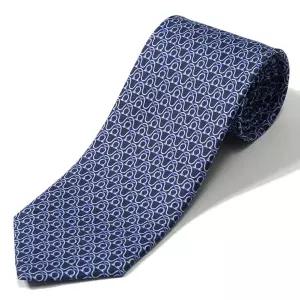 [페라가모] 간치니 패턴 35 0814 02 757976 실크 넥타이