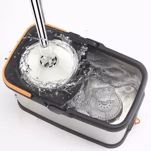 프리미엄 올스틸 통돌이 회전걸레 스텐레스 회전청소기