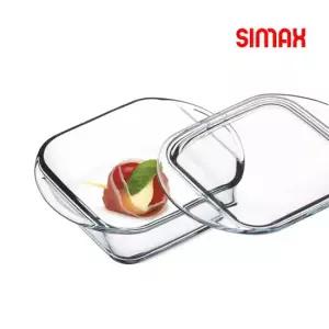 시맥스 내열유리찜기 사각 0.3L   오븐용기