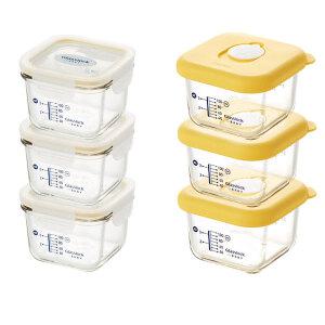 글라스락 이유식 크라프트 선물세트(베이비 스마일, 210ml, 3개 + 팬시, 210ml, 3개)