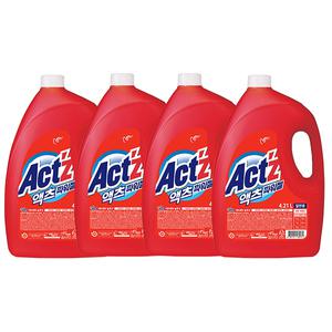 액츠 파워젤 액체세제 일반 용기, 4.21L, 4개