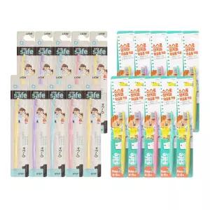 키즈세이프 칫솔 1단계, 10개 + 칫솔 2단계, 10개
