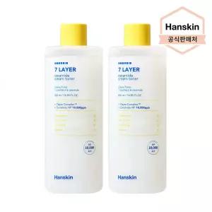[한스킨] 세븐레이어 세라마이드 크림 토너 2개 (500m+500ml)