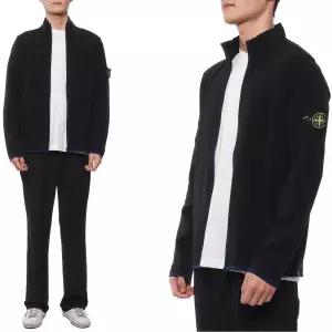 [스톤아일랜드](마산점) 23FW 남성 와펜 패치 집업 니트 (7915503A1 V0020 23F)