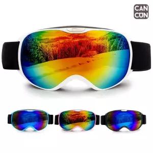 칸쿤키즈 아동/주니어 스노우고글 스키 어린이 스노우보드 UV 자외선차단 안티포그