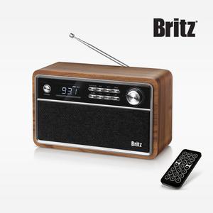 브리츠 BA-MK300 휴대용 무선 블루투스 라디오 스피커 미니 효도 소형 FM라디오 알람시계 AUX