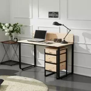 레이나 레드파인 원목 철제 책상 1500 착불