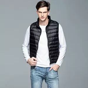 [제이스코] 남자 경량 패딩조끼 남성 오리털 간절기 겨울 패딩 베스트 작업복 KAALZY005 블랙