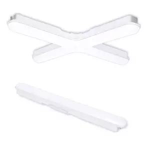 안트 LED 형광등 일자등 십자등 30W 60W 주광색