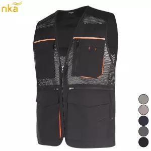 [NK아울렛]엔케이아울렛 A-고급포켓반사띠조끼 안전조끼 신호수 작업용 배달 야간 현장 단체