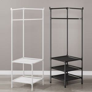 침실 옷걸이 행거 2단 3단 수납 행거 원룸 코너 옷장
