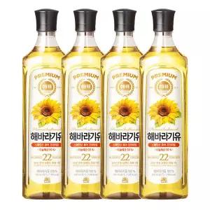 사조 해바라기유 900ml x4병