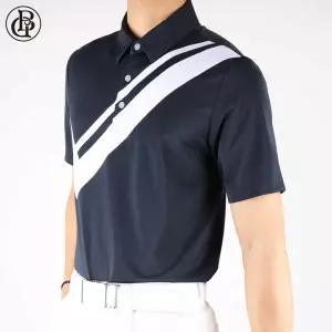 [슈퍼맨]남자 시원한 골프반팔티 쿨론 스판 통기성 경량 반팔티 기능성 스포츠 골프웨어 지발란B골프카라반