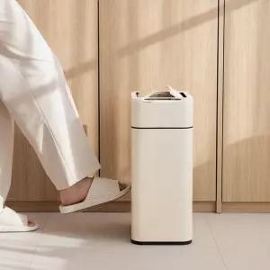 다룸 스마트 자동 센서 냄새차단 기저귀 쓰레기통 20L 대용량 종량제 호환 인테리어 날개형 휴지통