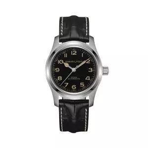 해밀턴 H70605731 카키필드 머피 남성 가죽 오토매틱 42mm