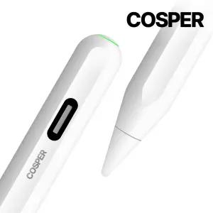 코스퍼 애플펜슬 1세대 2세대 스마트펜슬 호환 CS766 유선 무선충전 스마트펜 아이패드 스타일러스 터치 펜