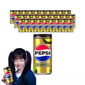 펩시 제로슈거 라임향 제로카페인 210ml, 30개