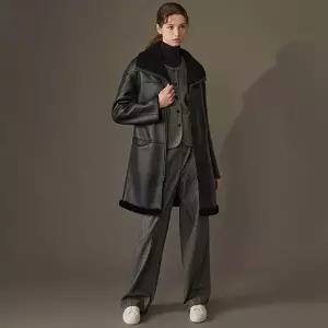 [론칭가 199000원] 리오벨 호주산 양모 100% faux 무스탕 롱 코트