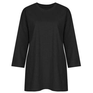 [하프클럽/샵앤]여성 국산 사계절 라운드 슬럽면 7부 면티 DAI-WSH-1112-블랙