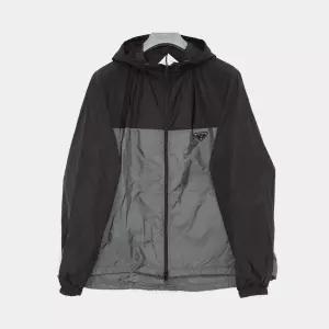 삼각로고 리나일론 투톤 후드 남성 자켓 SGC601 1WQ9 F0N5A