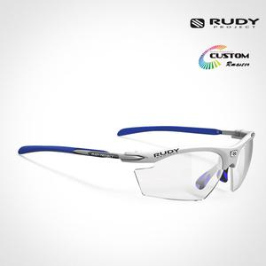 루디 선글라스 라이돈2 커스텀 화이트-블루 변색 SP537369BU 스포츠 고글