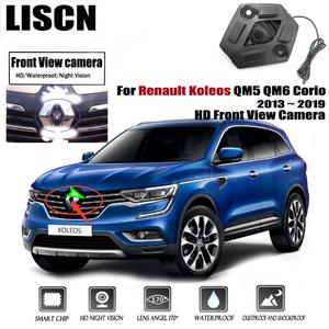 차량 전면 뷰 카메라 르노 콜레오스 QM5 QM6 코리오 2013 2019 HD 나이트 비전 방수 주차 로고