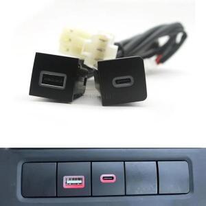 차량 USB 충전기 PD 충전 자동 전화 어댑터 버튼 폭스바겐 골프 6 제타 5 MK5 Scirocco 2006 - 2014