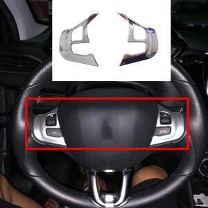 스티어링 휠 스티커 데칼 ABS 차량 보호 푸조 2008/208 2014 2015 2016 2017 2018 2019
