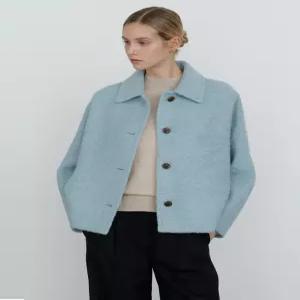 닥스 여성 24FW [클리어런스][캐시미어] 라이트그린 볼륨 자켓 DLJA4D003E1