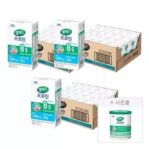 셀렉스 마시는 프로틴 음료, 로우슈거 팩, 125ml, 24개입, 3개 + 증정(프로틴 고소한 맛 캔, 304g, 1개)