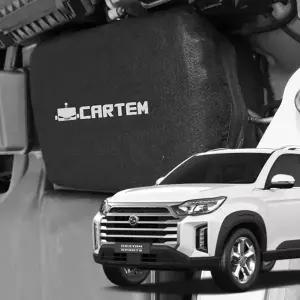 [카템] 2세대 더뉴 렉스턴스포츠 디젤 자동차 배터리 보온 커버