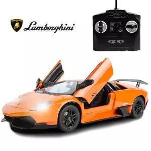 [토이게이트]1:14스케일 람보르기니 무르시엘라고 오렌지 라이트효과 자동도어오픈 리모콘 무선조종 RC카