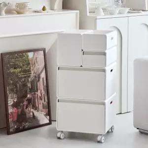 뉴코코맘 수플레 아기수납장 듀얼 서랍장 기저귀 아기용품 소품 장난감 옷 정리