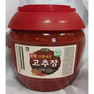기픈샘 순창 명품 상황버섯 고추장 2k g 해썹인증 HACCP 식품안전관리인증 리뉴얼고추장 빨간뚜껑 