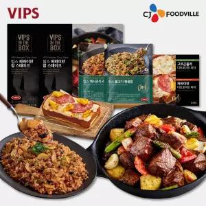 [VIPS] 빕스 하와이안 찹스테이크 361g 2개 + 볶음밥 2종 (멕불) + 피자2종 (하고)