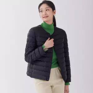 [지센] (4컬러) 에브리 말랑 덕다운 물결 자켓 LVLWOA71