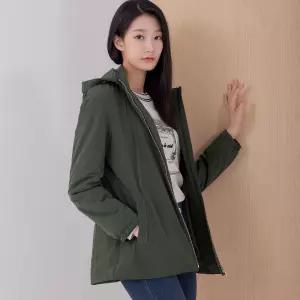 [지센] (2컬러) 인퀄팅 스트링 중기장 점퍼 LSJPOA51