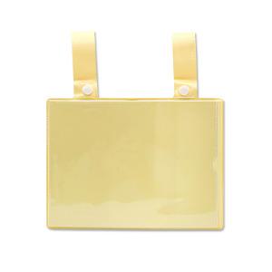 침대명찰 하드케이스 병실용명찰 연노랑색 병상카드케이스