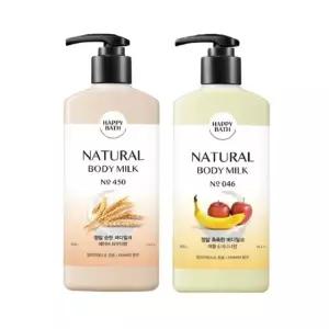 (로)NEW 해피바스 바디로션 400ml*2개(순한,촉촉 택1)