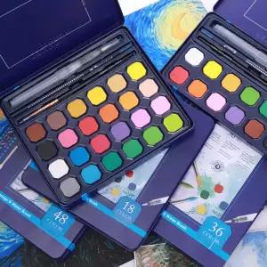 아트박스/호사문구 [아트필드] 아티스트 워터컬러 고체 수채물감 12색