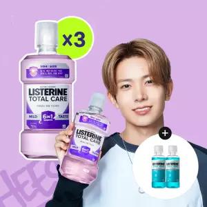 리스테린 토탈케어 마일드 750ml, 3개 + 증정(쿨민트 100ml, 2개)