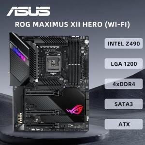 ASUS ROG MAXIMUS XII HERO 와이파이 마더보드 LGA1200 서포터 i5-10600K 11600F i7-10700F 11700K C인조가