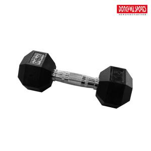 와드프랜즈 크로스핏 PEV 육각 고무덤벨 15LB 1개