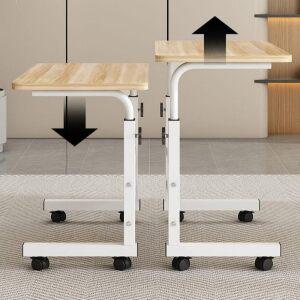 높이조절 사이드 테이블 원룸 간이 책상 식탁 간편 조립 침대 옆 탁자