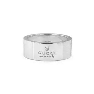 구찌 YBC163179001(163179 J8400 8106) 심플 로고 실버반지