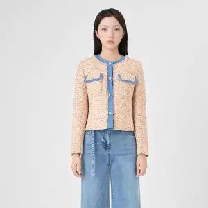 [LINE](대전신세계)[라인어디션] [BYLYNN]프론트 포켓 배색 트위드 자켓 NWJKPB0200