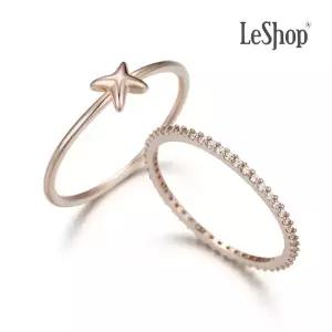 14K 딜라이트 반지 2종 세트 (GoldPlated)_LJ5031BRR