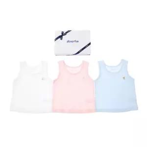 [압소바](대구신세계)(압소바 출산백일돌.조카선물) 돌돌 모달런닝 3종 택1 (A2B11501)80-110(백아이보...