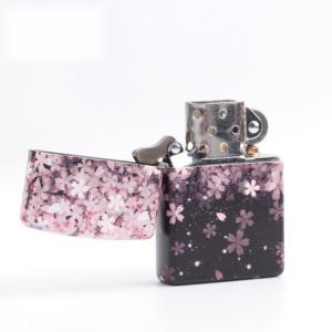 야광 벚꽃 지포 라이터 핑크 기름 특이한 빈티지 선물